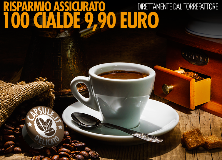 Capsule.it 100 cialde a 9,90€ e molto altro!