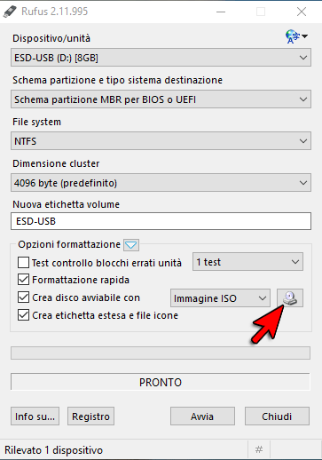 installare windows 10