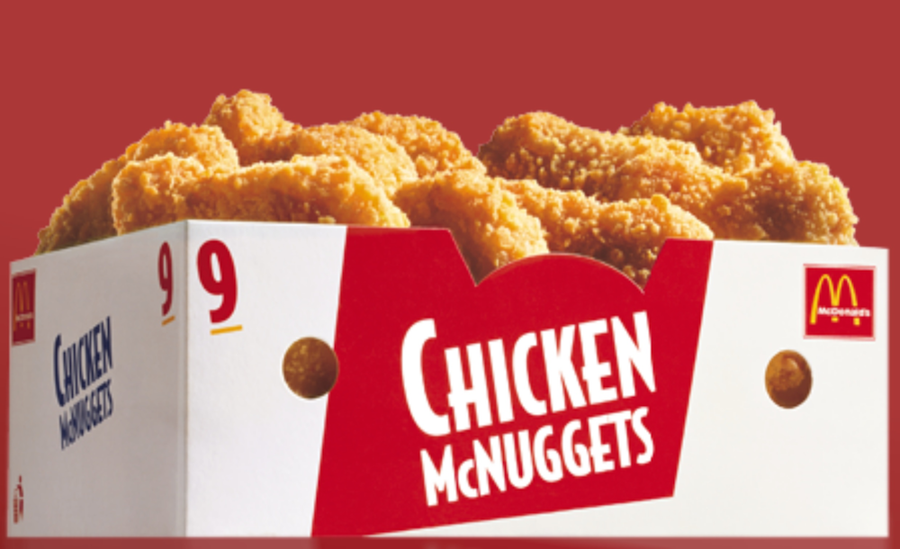 McDonald's 9 chicken McNuggets a 1,50€ solo per oggi!