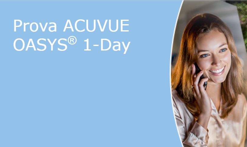 Richiedi Il Campione Omaggio Di Lenti A Contatto Acuvue Oasys 1 Day