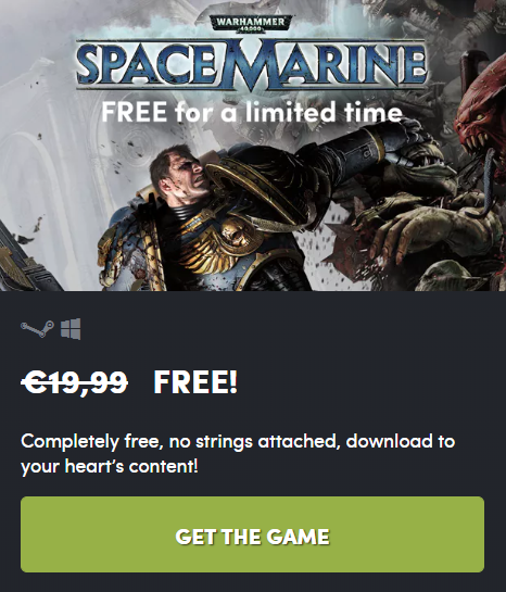 warhammer 40.000: space marine gratis