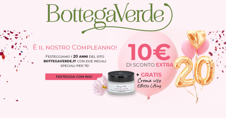 bottega verde compie 20 anni