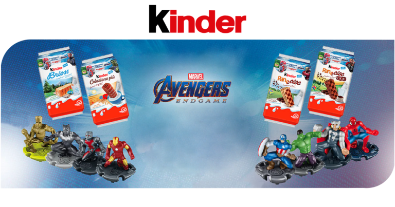 kinder regala i personaggi avengers