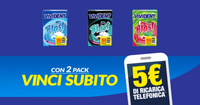 ricarica di 5€ con vivident