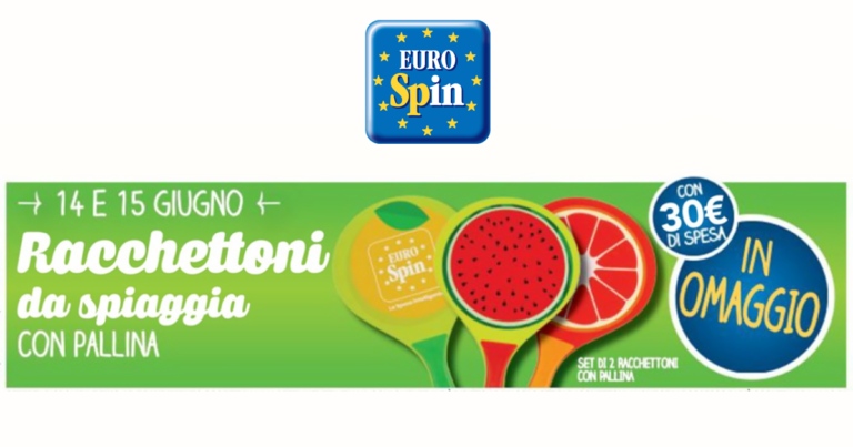 eurospin racchettoni da spiaggia