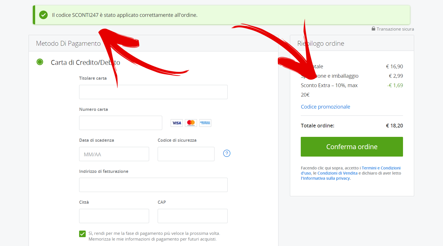 Come inserire un codice sconto su Groupon