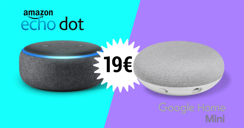 amazon echo google home 19€