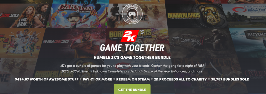 Humble 2K's Game Together Bundle