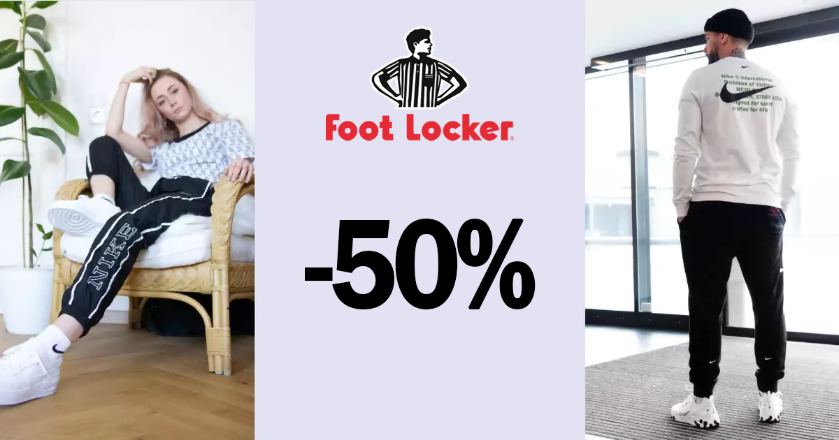 Saldi fino al 50% da Foot Locker su scarpe e abbigliamento!