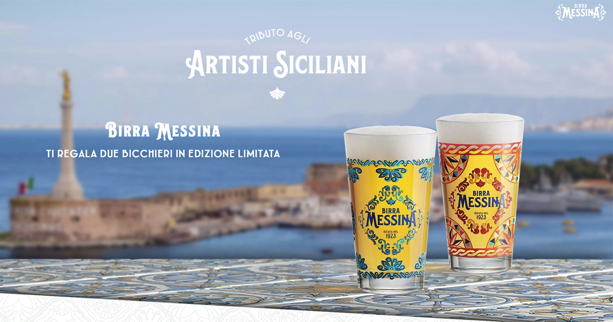 Birra Messina ti regala 2 Bicchieri Limited Edition: ottienili in OMAGGIO!