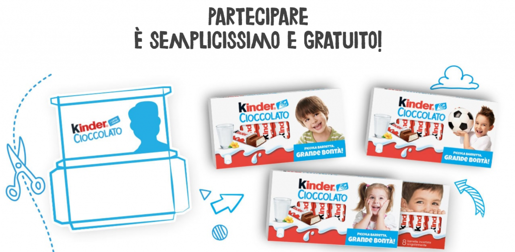 confezione personalizzata kinder cioccolato