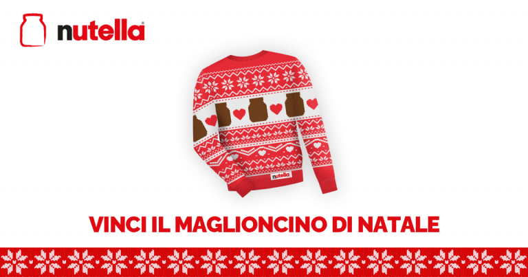 maglioncino di natale nutella