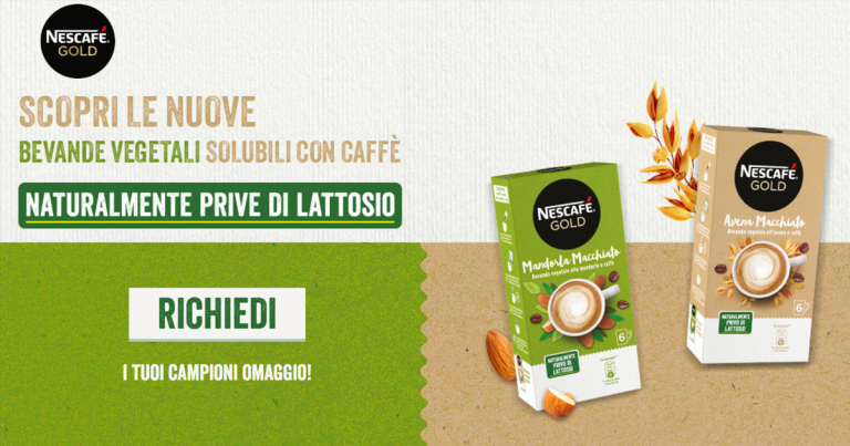 capsule vegane nescafé cappuccino mandorla avena omaggio