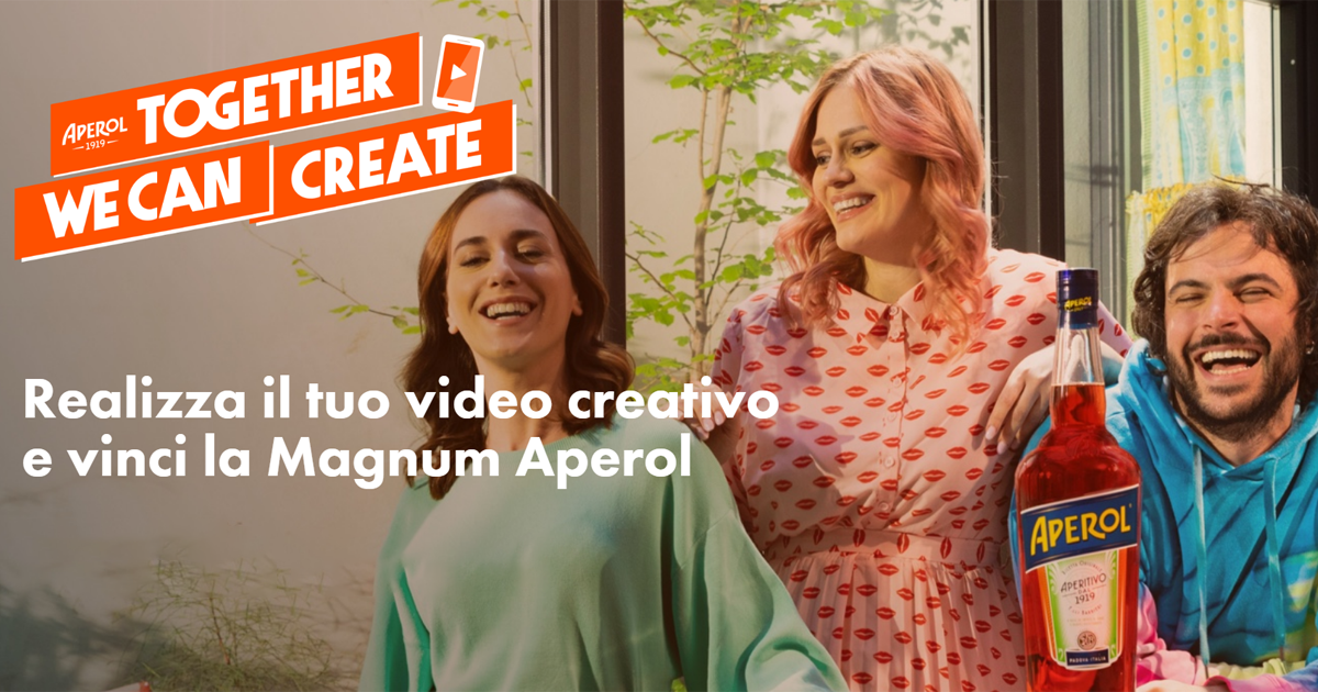Aperol Spritz: realizza un video creativo e ottieni una bottiglia Magnum!