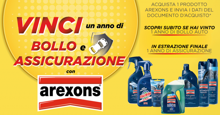 concorso arexons bollo auto assicurazione