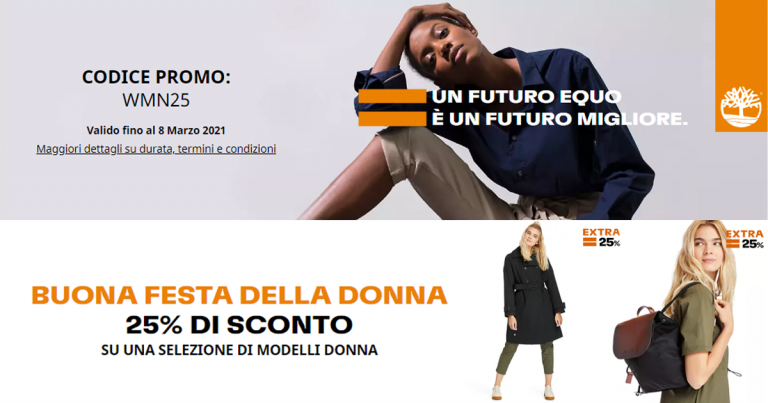 festa della donna timberland