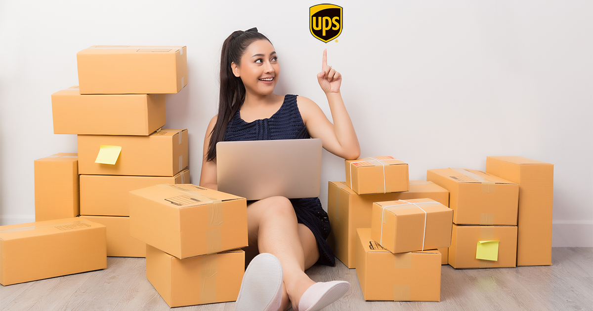 Vuoi vendere online? Ordina gratis forniture da imballaggio con UPS!