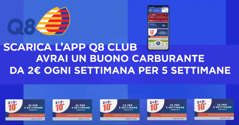q8 club buoni carburante benzina
