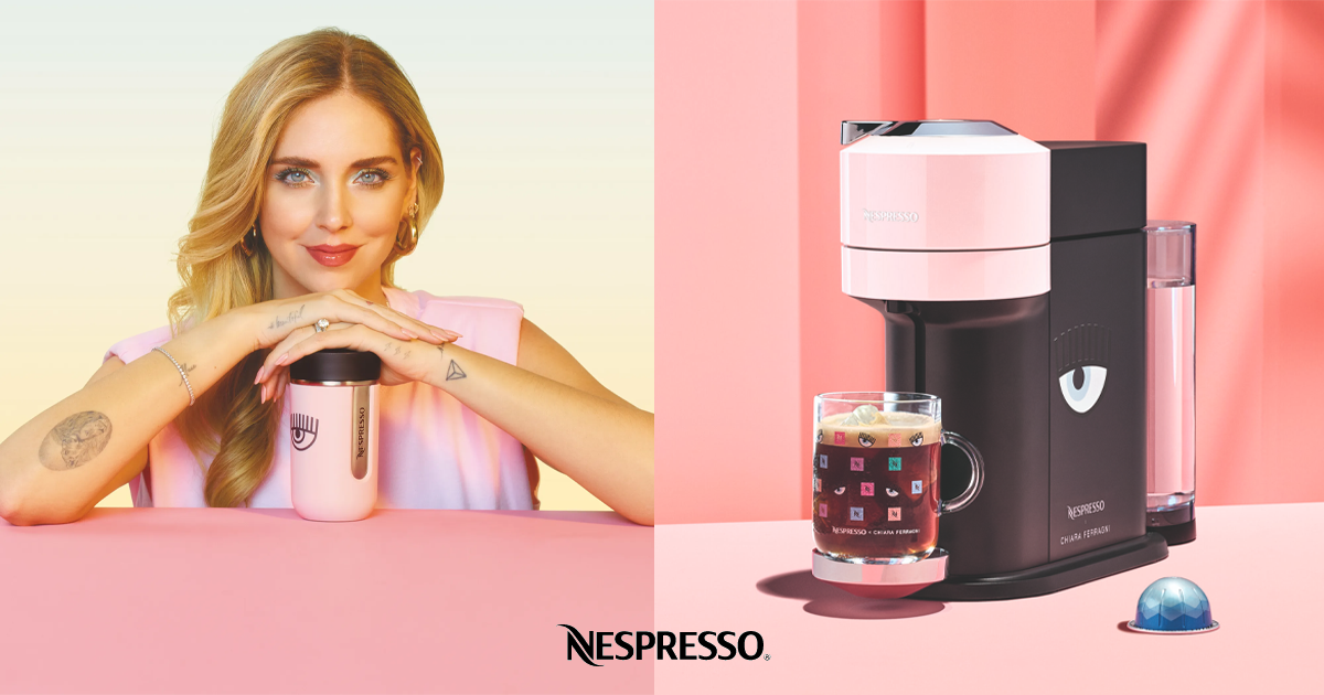 Nespresso collabora con Chiara Ferragni e presenta le Limited Edition delle  sue macchine e cialde