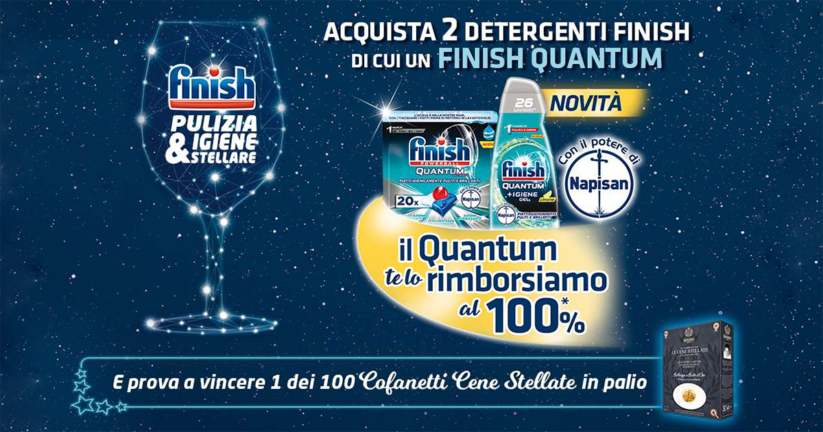 Finish "Pulizia & Igiene Stellare" ottieni il rimborso completo su