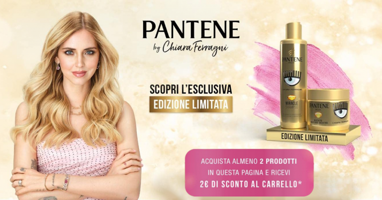 coupon sconto amazon pantene by chiara ferragni offerta