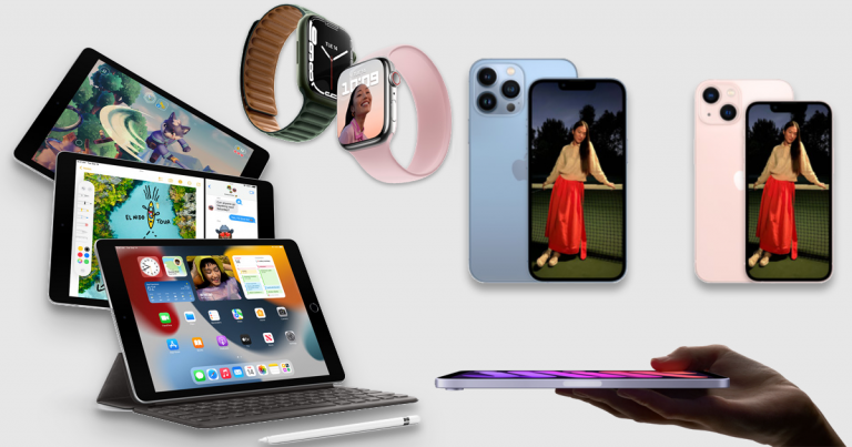 apple watch serie 7 iphone 13 ipad mini