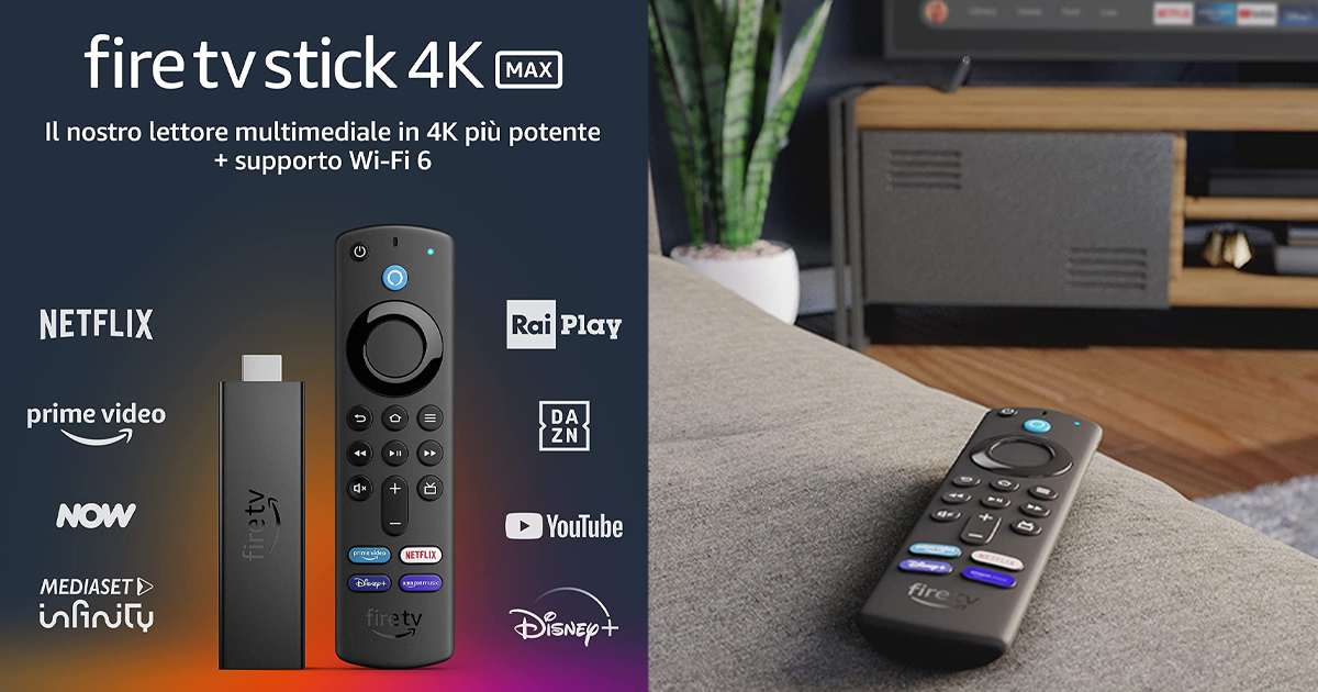 Fire TV 4K Max: arriva oggi la Fire Stick di  più potente di sempre  al prezzo di 64,99€