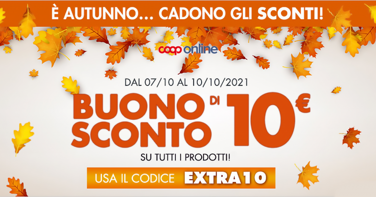coop online sconto 10€