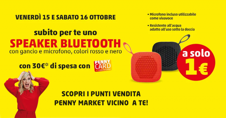 penny market cassa bluetooth