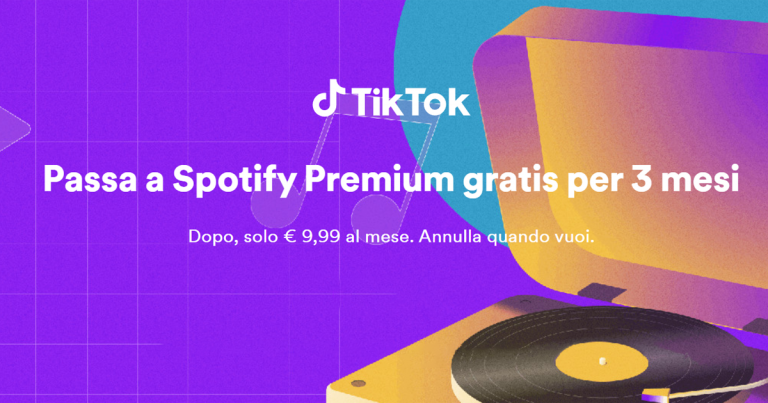 spotify premium gratis 3 mesi