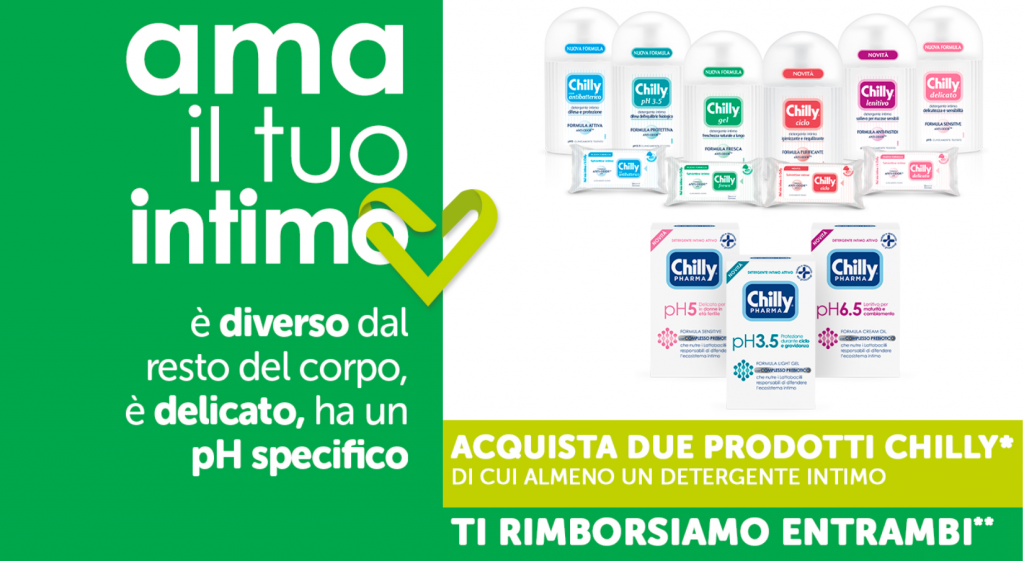 cashback chilly ama il tuo intimo