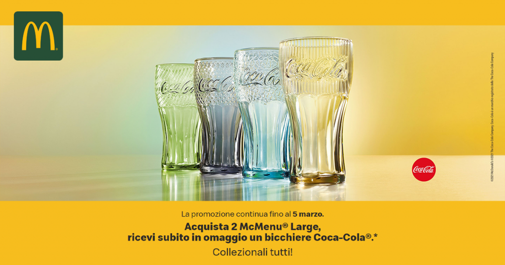 mcdonald's bicchieri coca cola