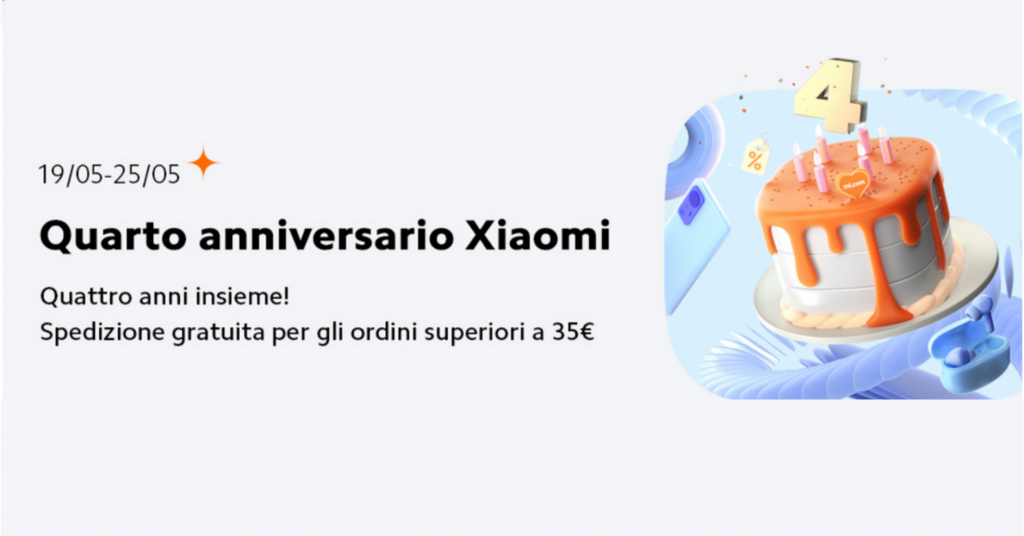 Xiaomi anniversario offerte