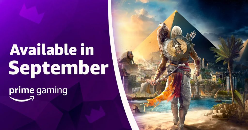 amazon prime gaming settembre 2022 assassin's creed origins