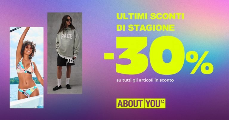 promo about you saldi extra sconto