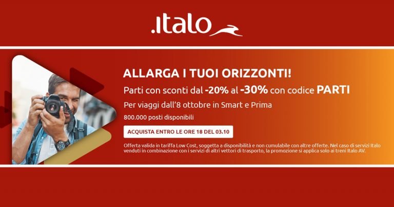 italo treno sconto