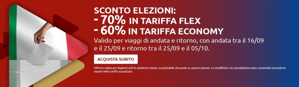 italo treno sconto elezioni