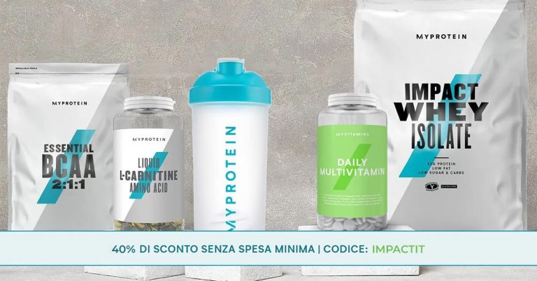 codice sconto myprotein
