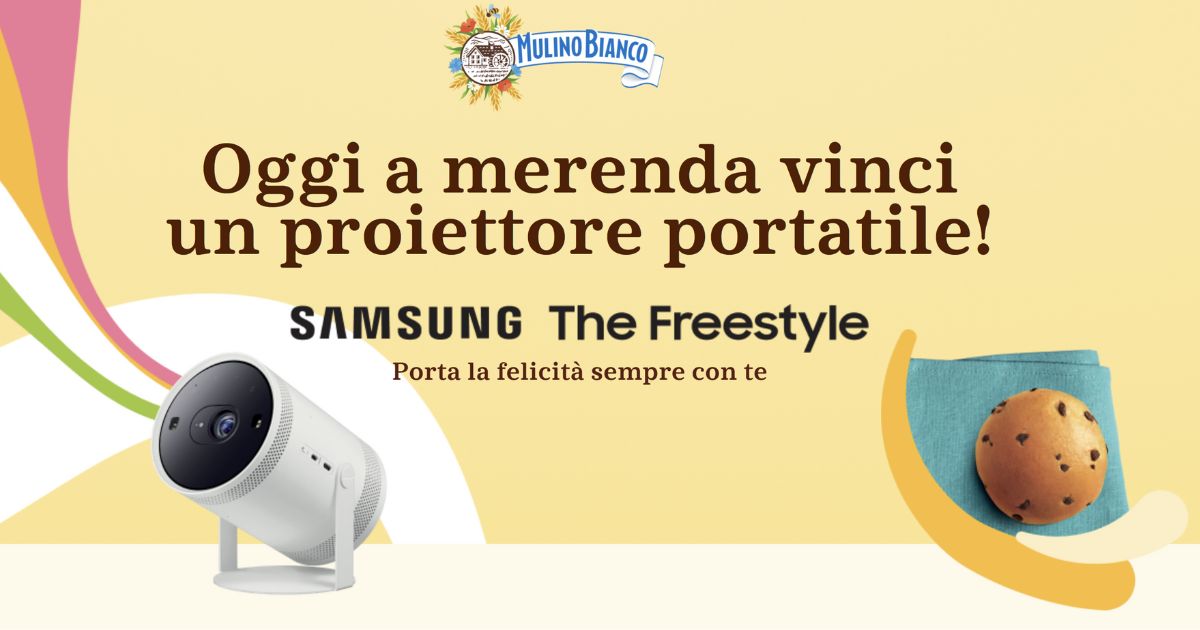 Concorso Mulino Bianco vinci ogni giorno un proiettore portatile The