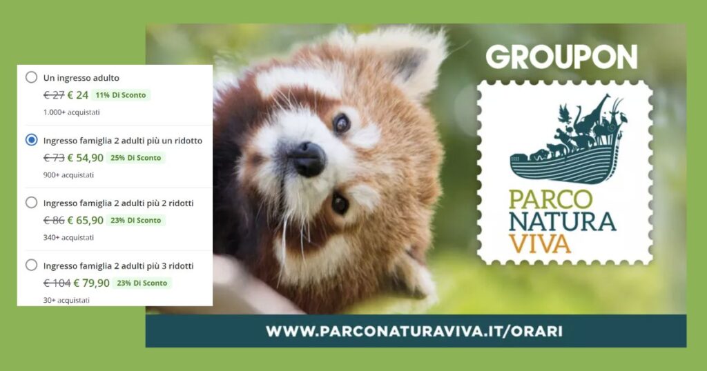 Groupon Parco Natura Viva