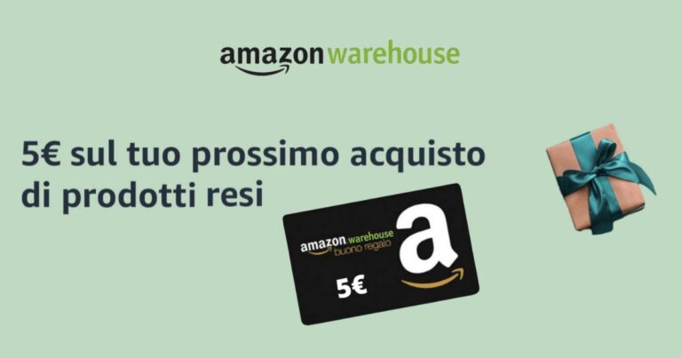 Amazon warehouse buono soconto