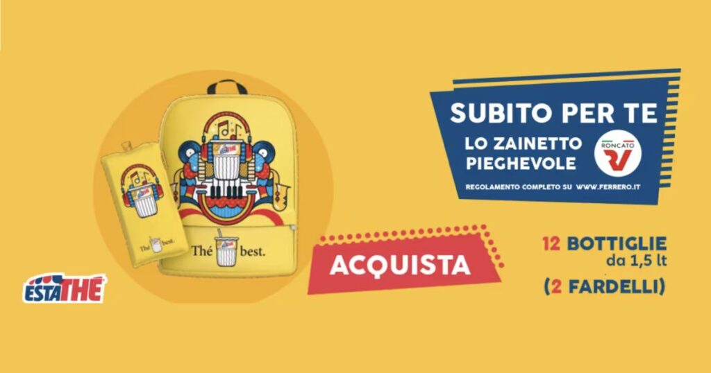 estathé zaino omaggio