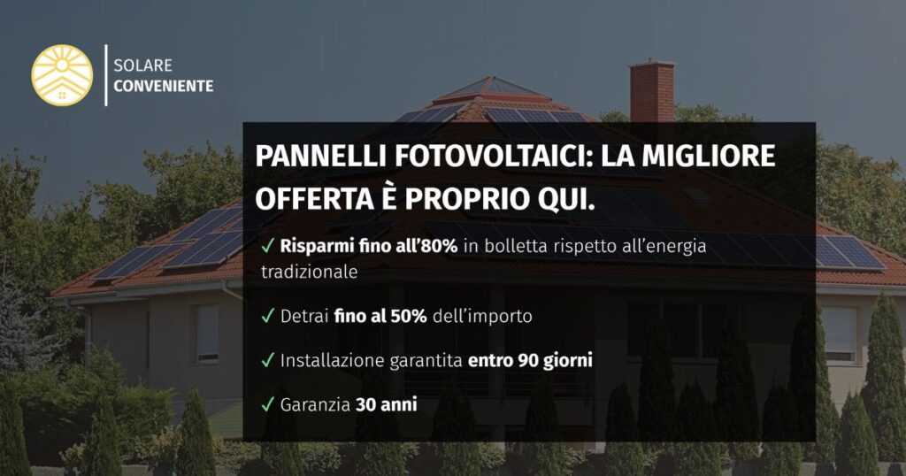 solare conveniente pannelli