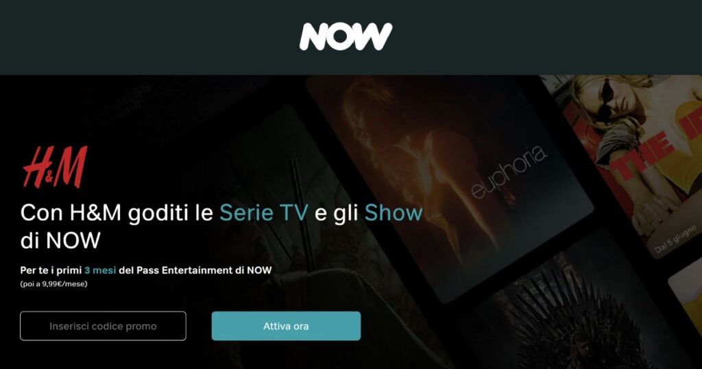 h&m now tv 