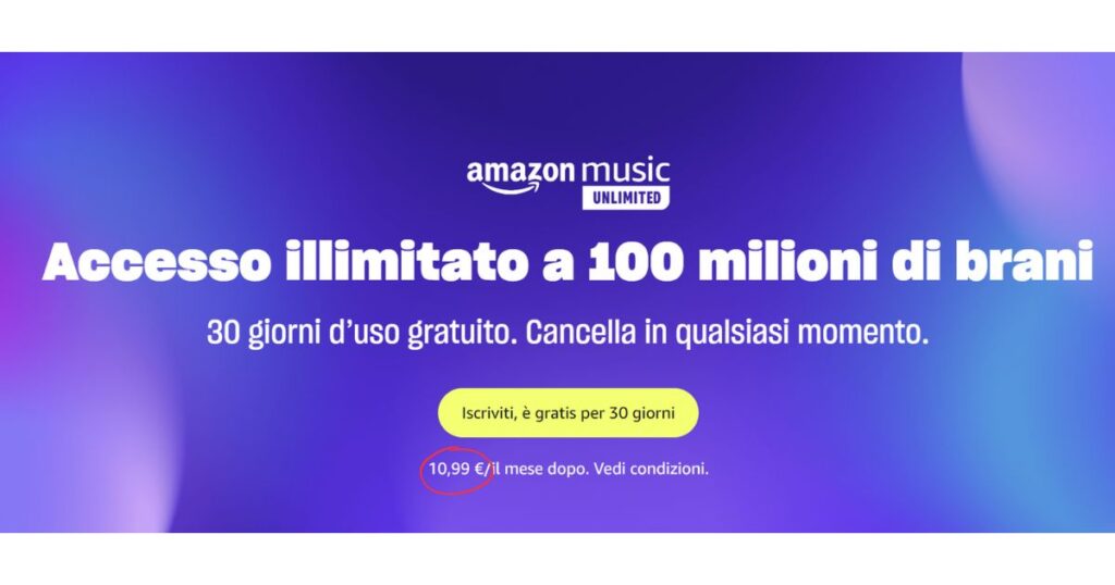 amazon music unlimited aumento