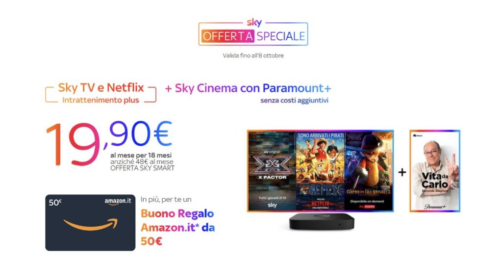 offerta speciale sky q