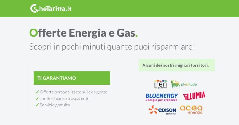 offerta luce e gas più conveniente