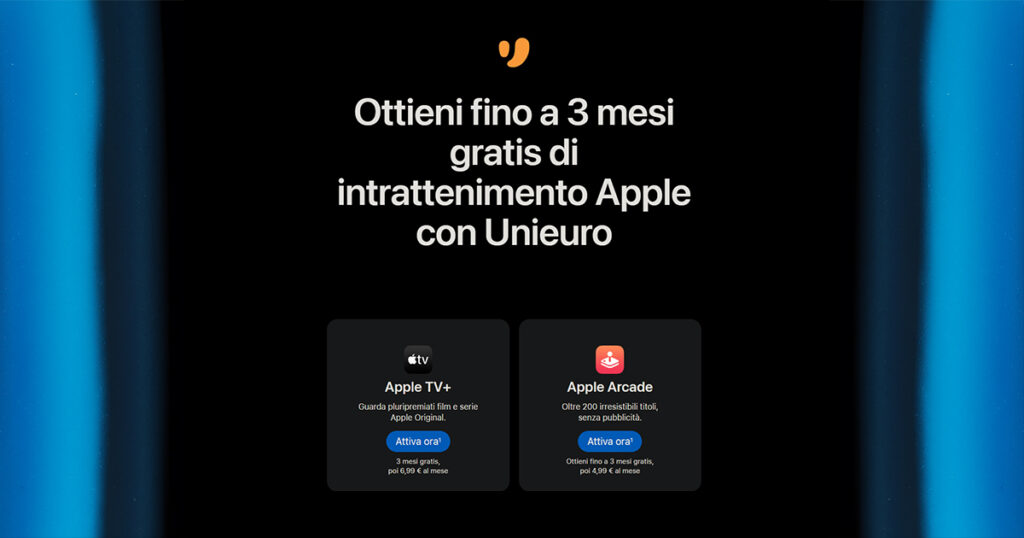 unieuro apple tv arcade gratis