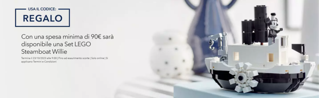 disney set lego regalo