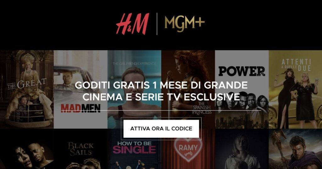 MGM+ gratis 1 mese 